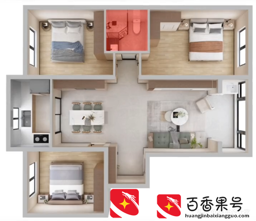 卫生间不够用，如何一卫改两卫？