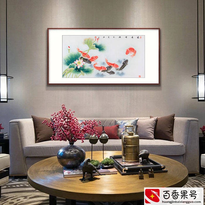 客厅沙发后面挂什么画好 这几款吉祥花鸟画更让你怦然心动