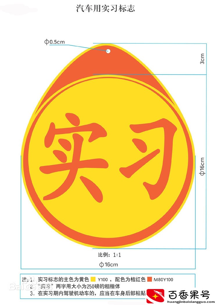 新手司机为什么要悬挂统一样式的实习标志？