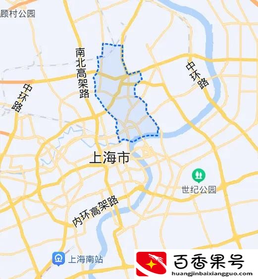 上海市中心七区，区位分析……