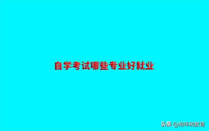 自学考试有哪些专业
