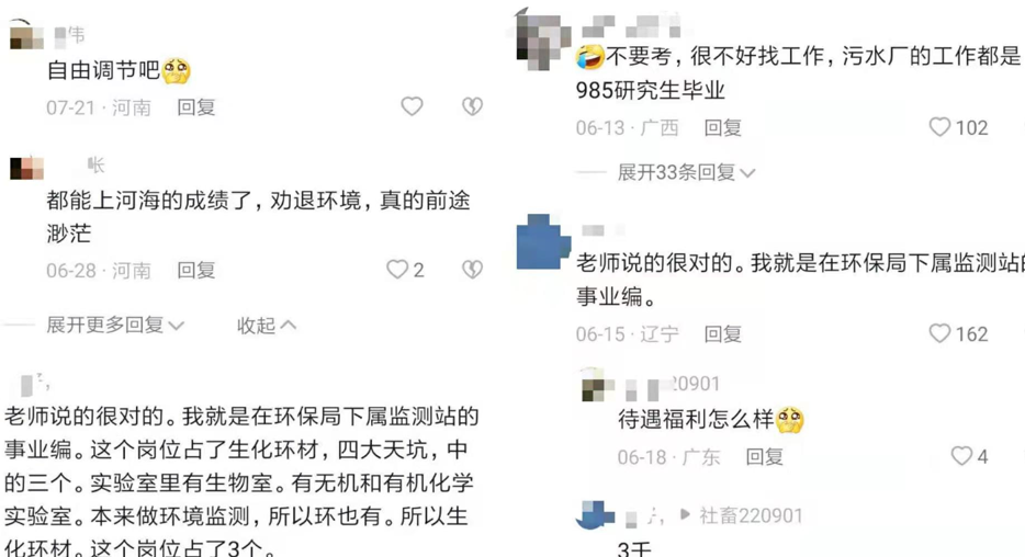 环境科学专业就业方向