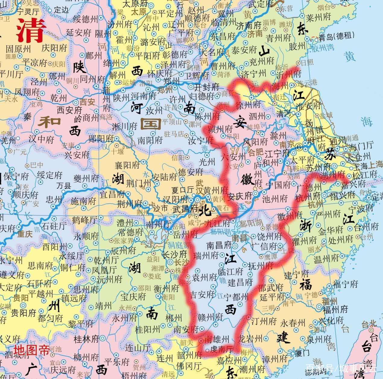 江西认为自己是江浙沪