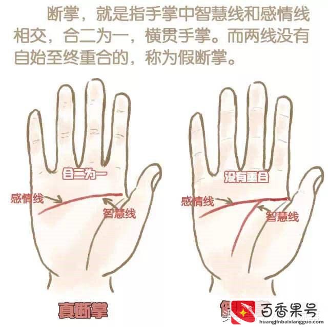 左手断掌纹的男人有什么说法