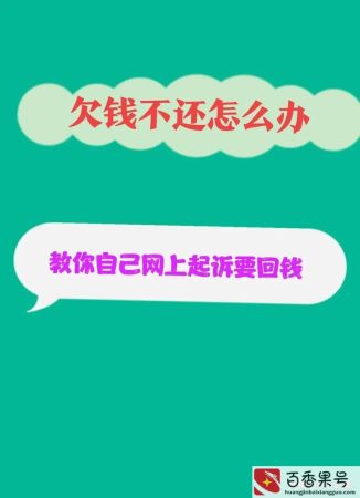 怎么在网上起诉别人欠钱不还