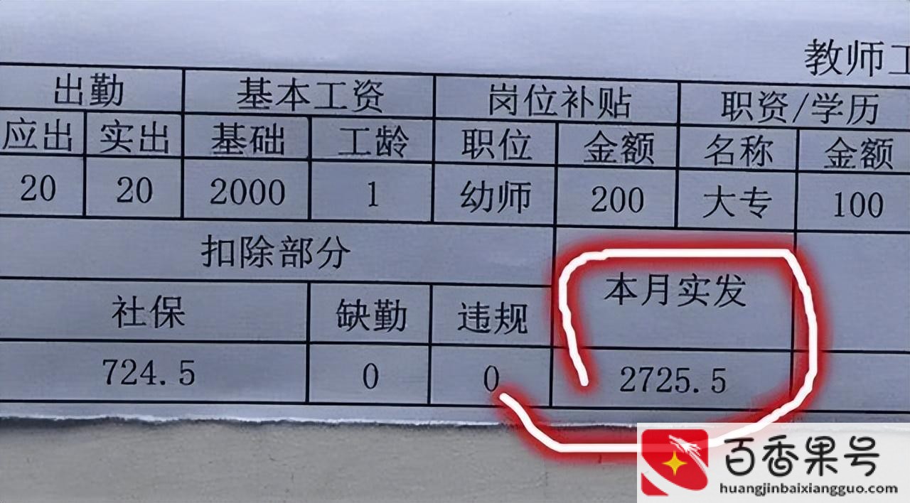 幼师工资一般多少