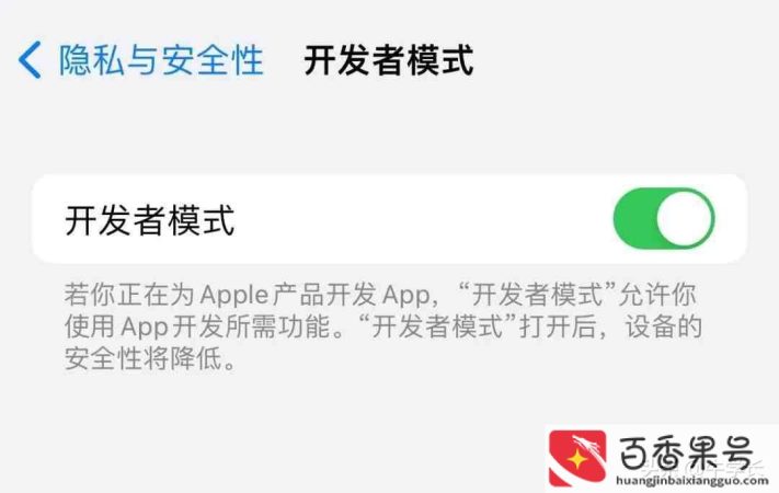苹果开发者选项在哪里打开